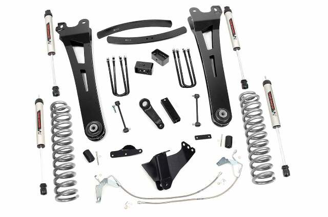 Rough Country 6in for Ford Lift Kit Radius Arms w/V2 Shocks 08-10 F-250/350 4wd 53870