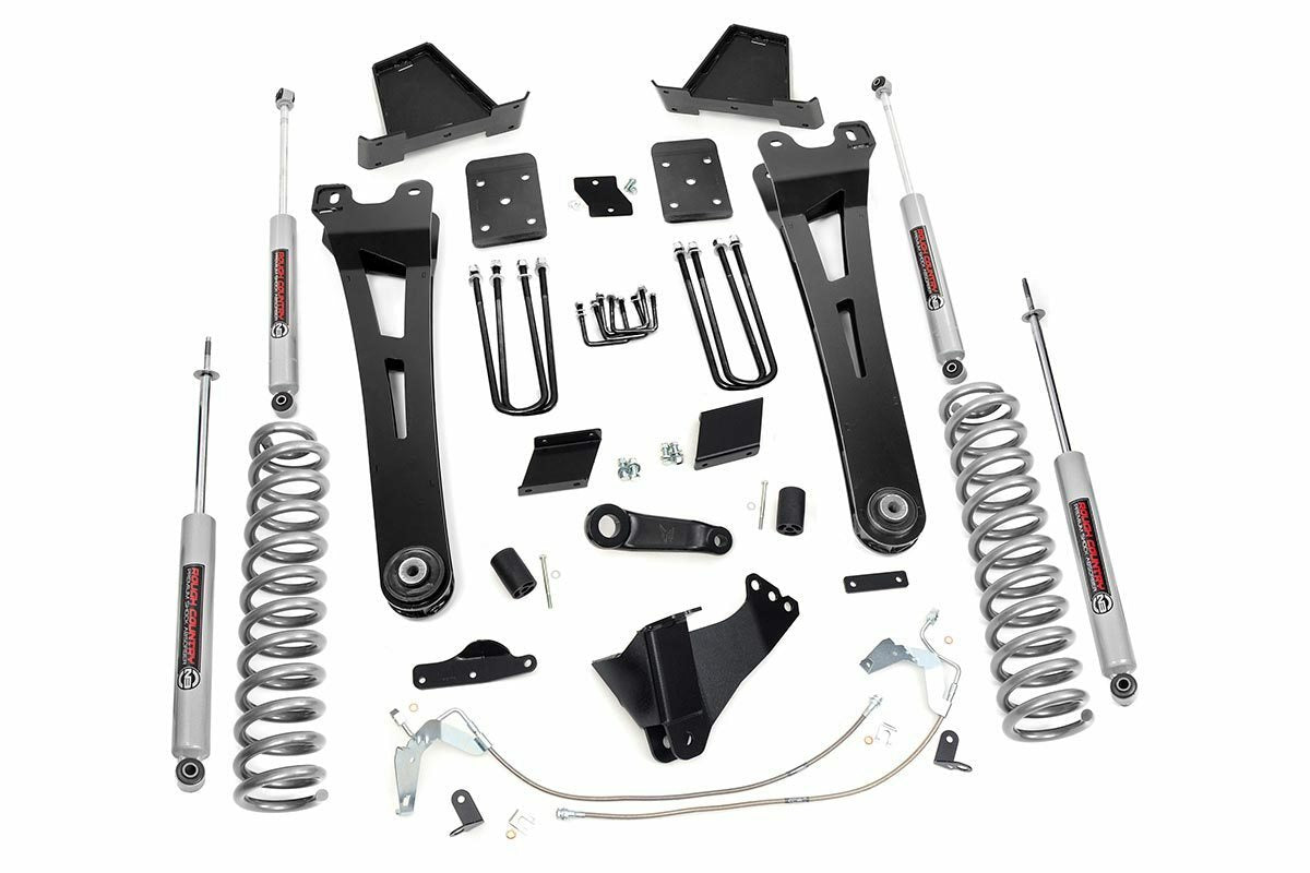 Rough Country for Ford F250 Super Duty 6" Radius Arm Lift Diesel W/Overlod 11-14 -1