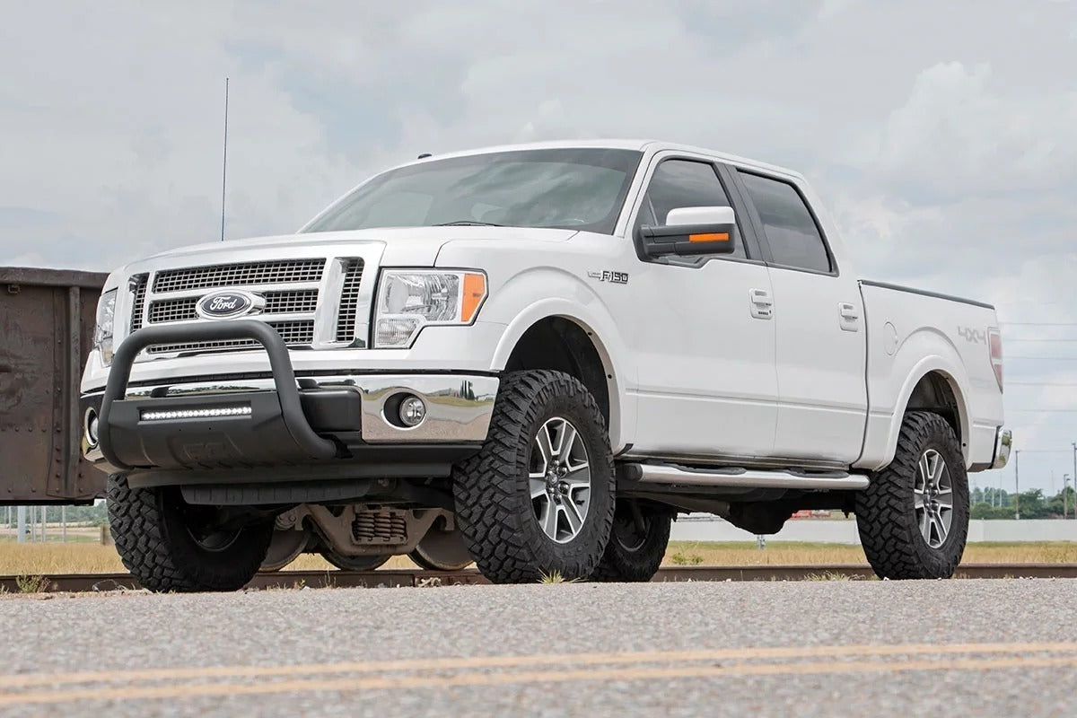 Rough Country 4d F150 3" Lift Kit w/Lifted Struts Upper Ctrl Arms 09-13 4wd -2