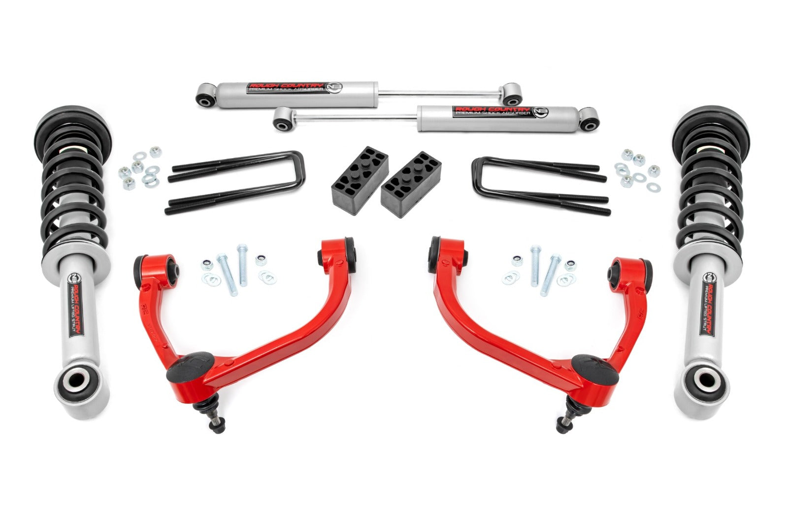 Rough Country 3" Lift Kit N3 Struts for Ford F-150 4WD 2009-2013 -1