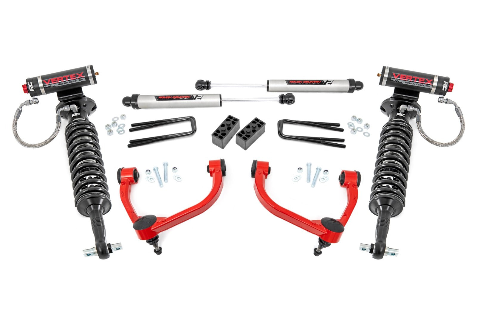 Rough Country 3" Lift Kit UCAs Vertex/V2 for Ford F-150 4WD 2014-2020 -1