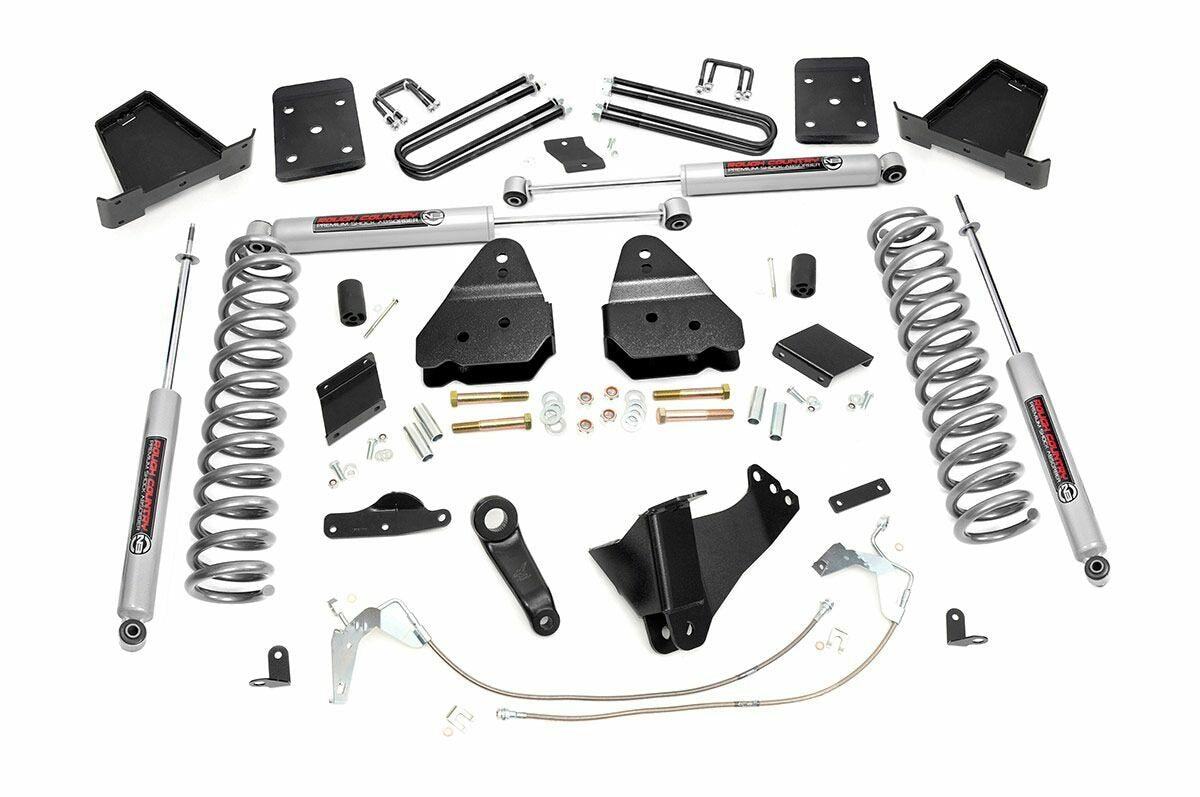 Rough Country 6" Lift Kit Gas OVLD M1 For Ford Super Duty 4WD 2015-2016 -1