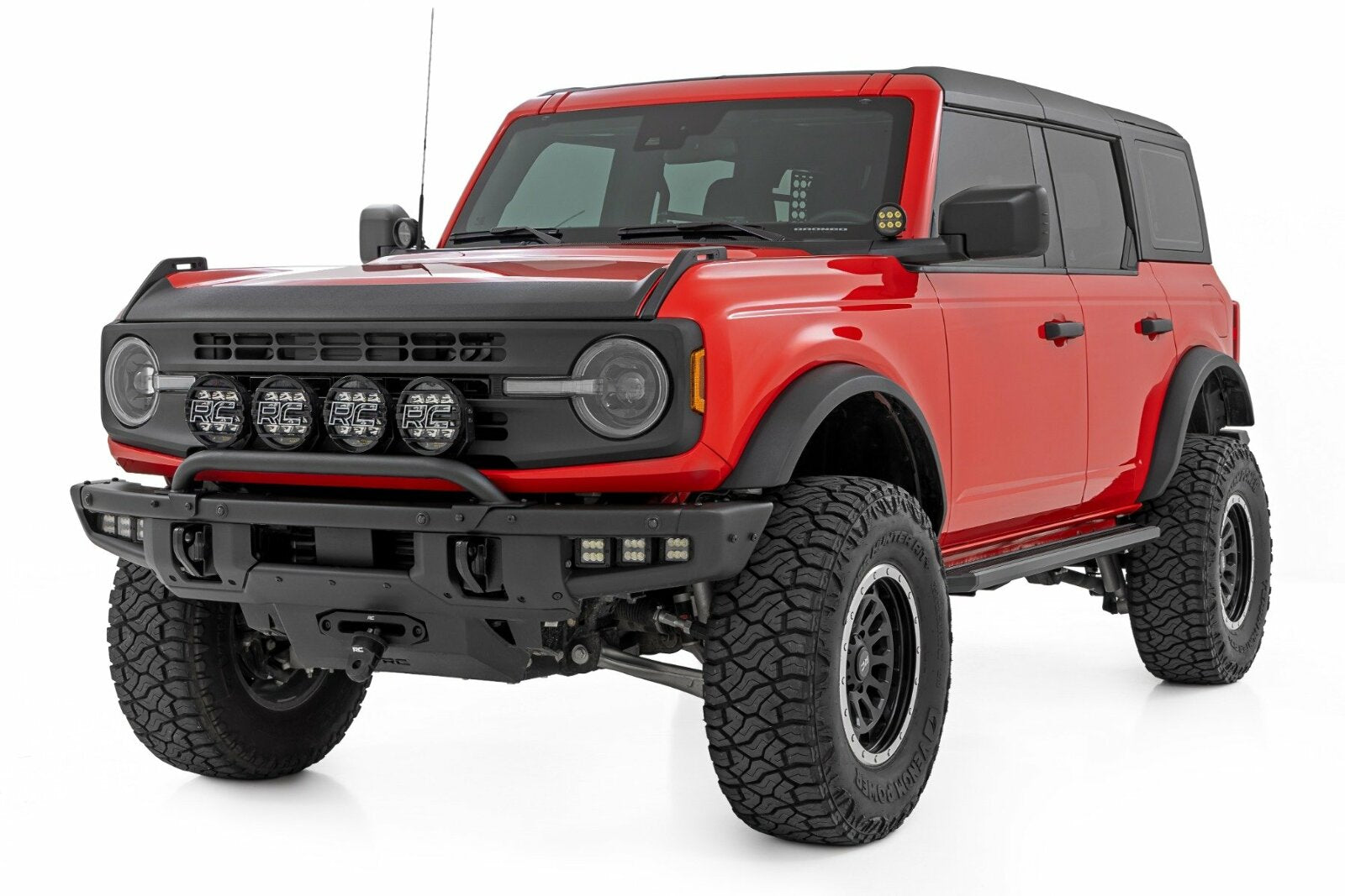 Rough Country Multi-Color LED Running Boards 4-Door for Ford Bronco 21-25