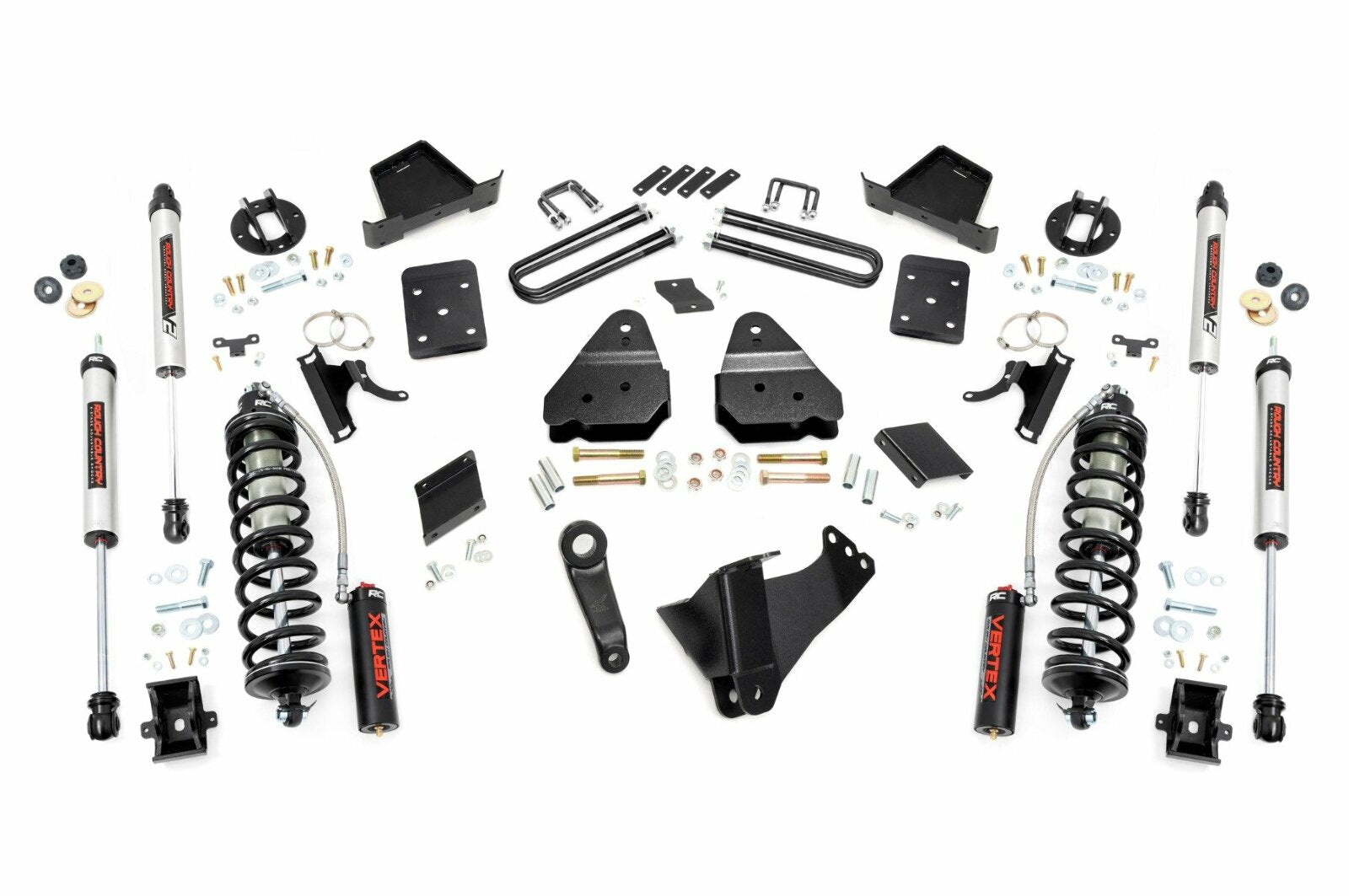 Rough Country 6" Lift Kit Diesel No OVLD C/O V2 for Ford Super Duty 15-16 -1