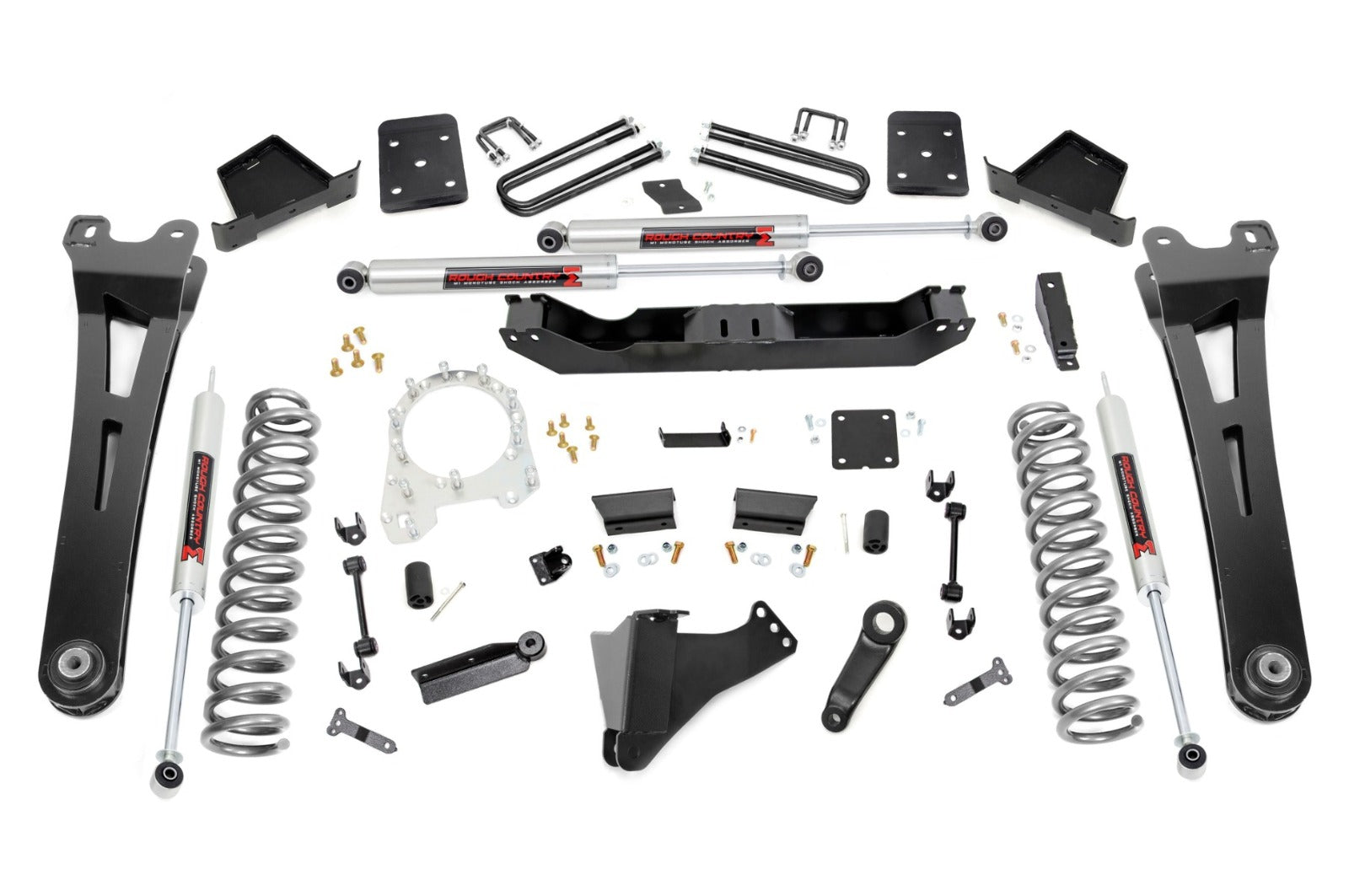 Rough Country 6 Inch Lift Kit OVLD M1 Shocks for Ford SuperDuty 4WD 17-22 -1
