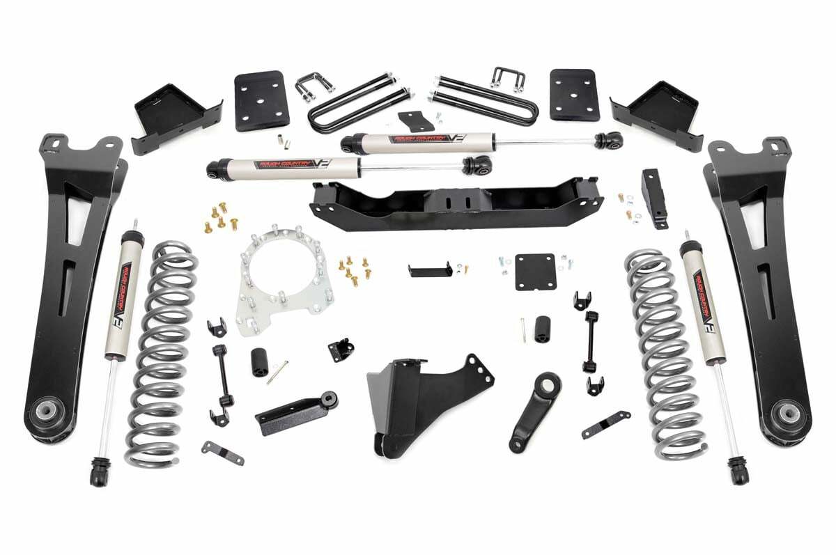 Rough Country 6" for Ford Lift Kit w/Radius NeoV2 Shocks 17-19 F-250/350 Diesel -1