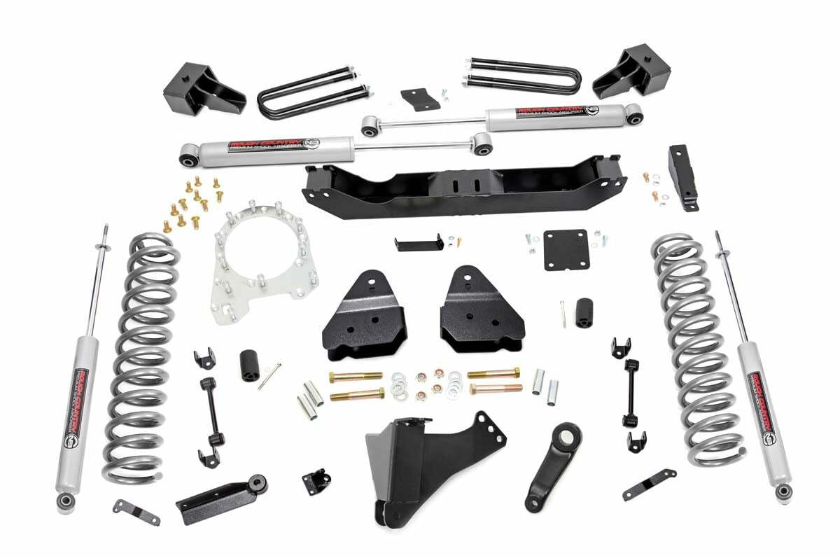 Rough Country 4.5in for Ford Lift Kit w/N3 Shocks 17-19 F-350/450 Diesel Dually -1