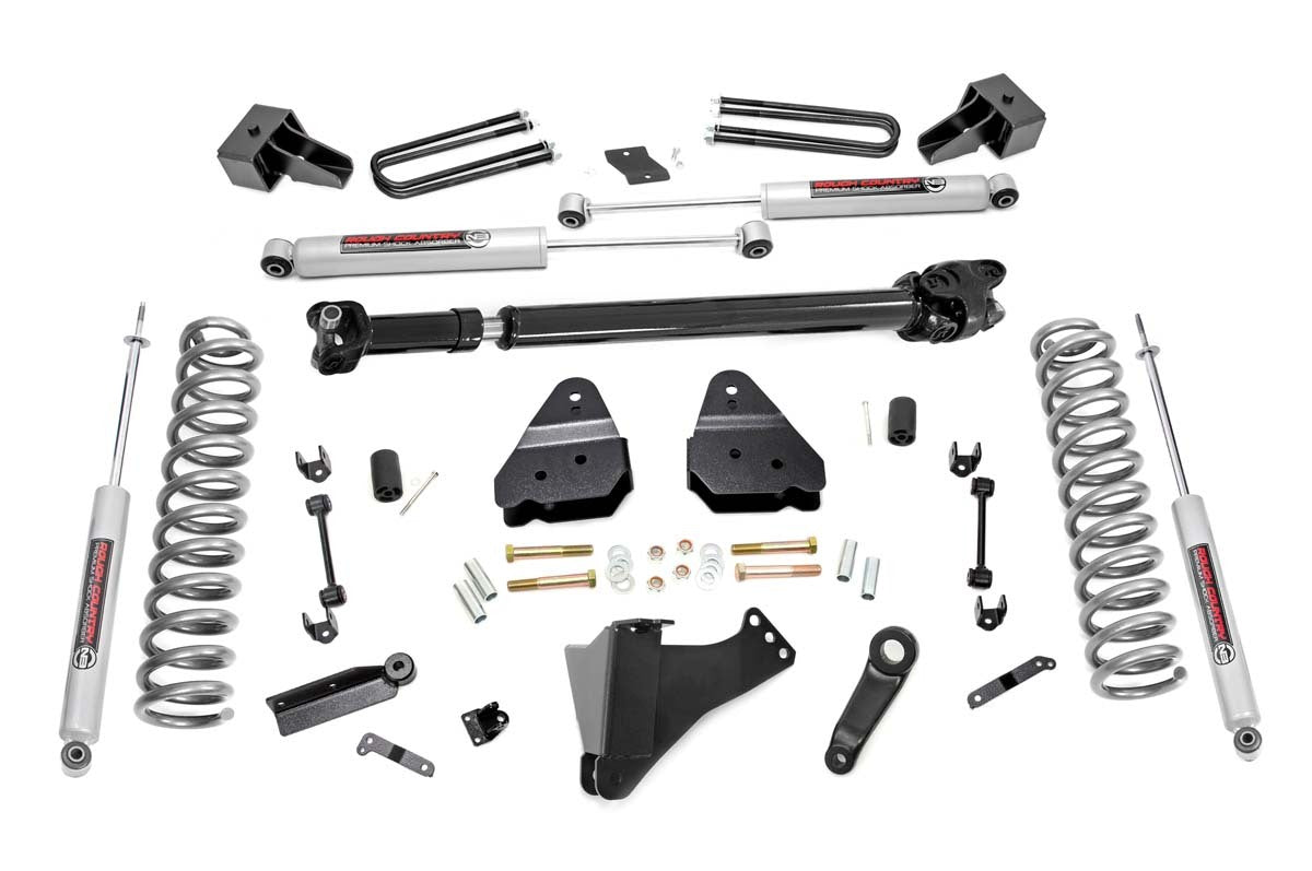 Rough Country 4.5" for Ford Lift N3 Shocks Driveshaft 17+ F350/450 Diesel Dually -1