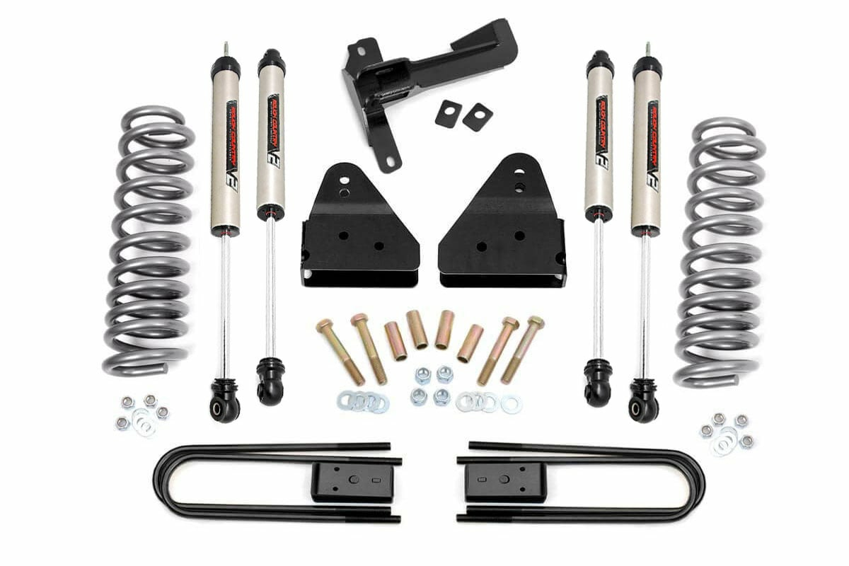 Rough Country 3 Inch Lift Kit V2 Coil for Ford Super Duty 4WD (2011-2016) -1