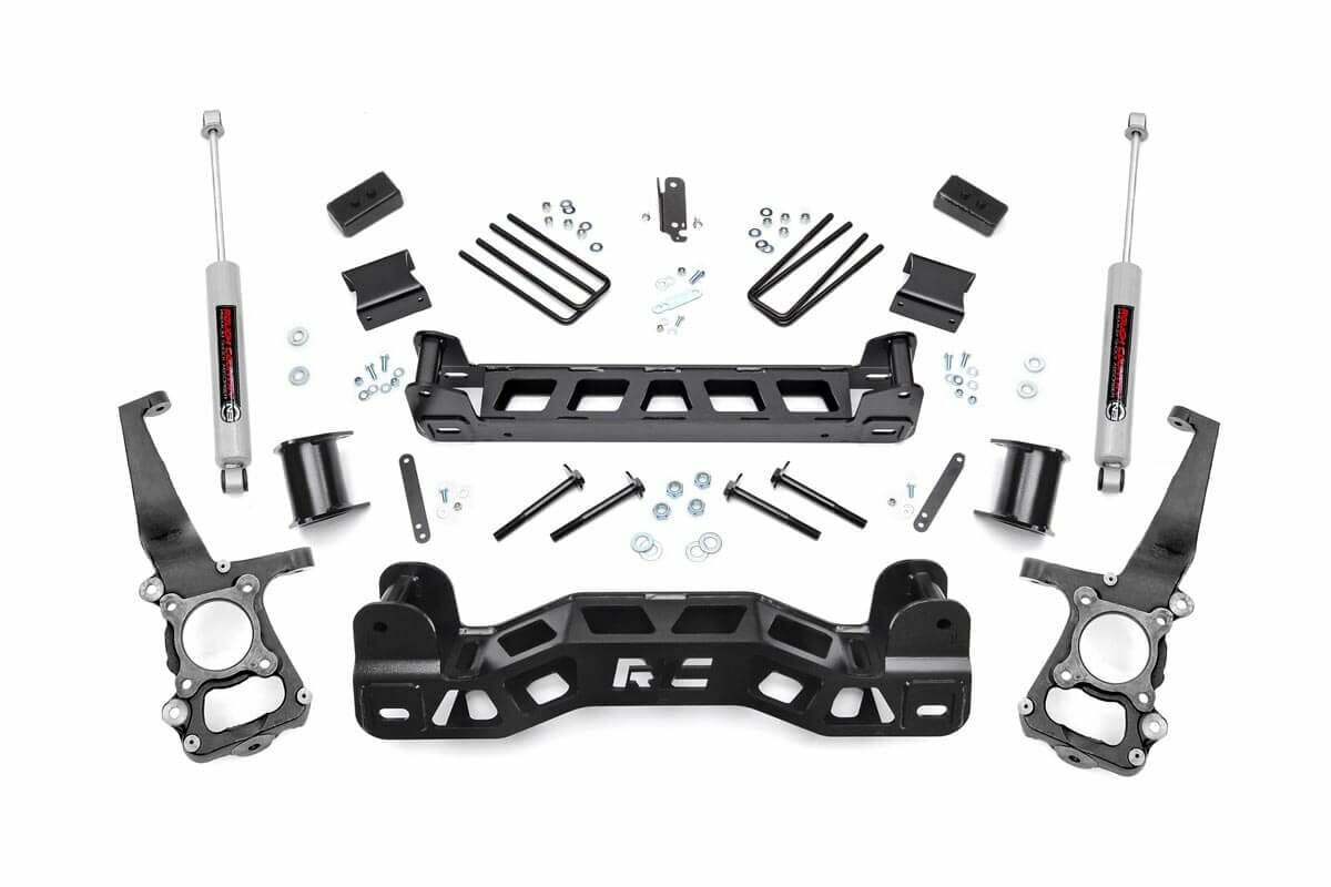 Rough Country 4in for Ford Suspension Lift Kit w/N3 Shocks 09-10 F-150 -1