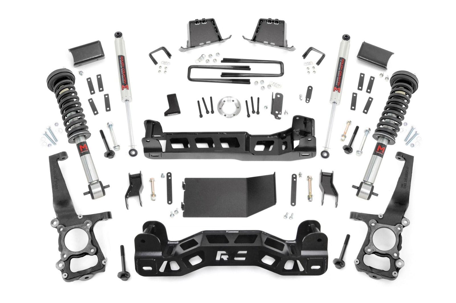 Rough Country 6 In Lift Kit M1 Struts/M1 for Ford F-150 4WD 2014 -1
