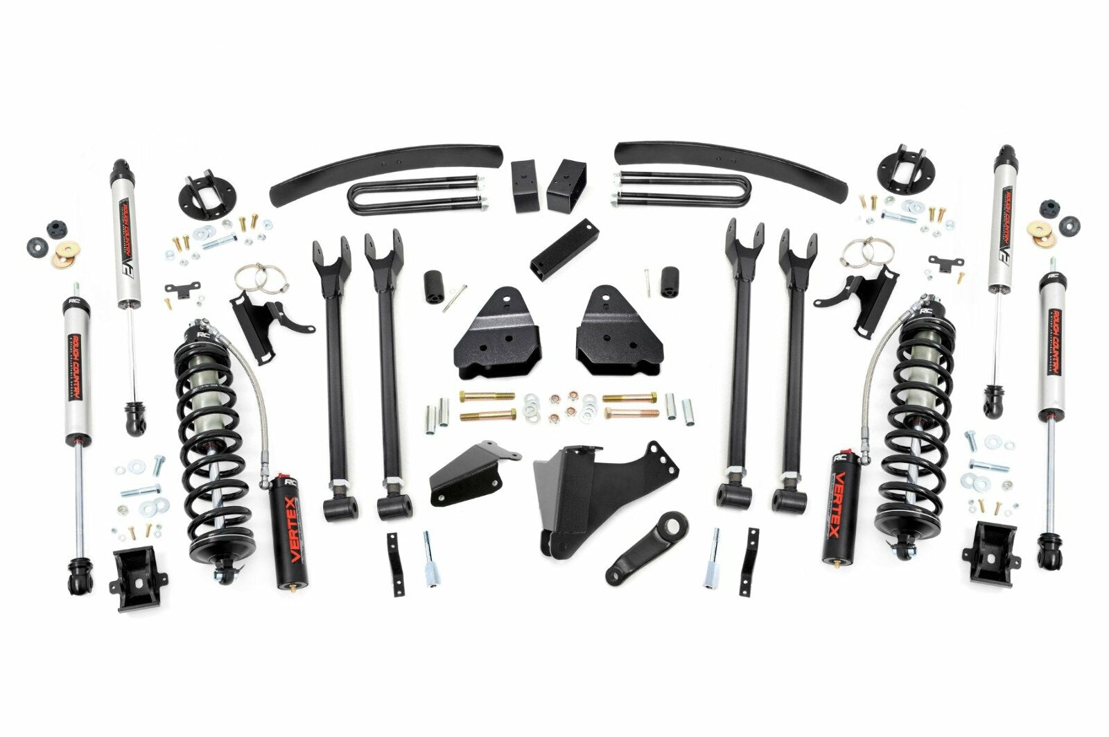 Rough Country 6" Lift Kit Diesel 4 Link C/O V2 for Ford Super Duty 05-07 -1