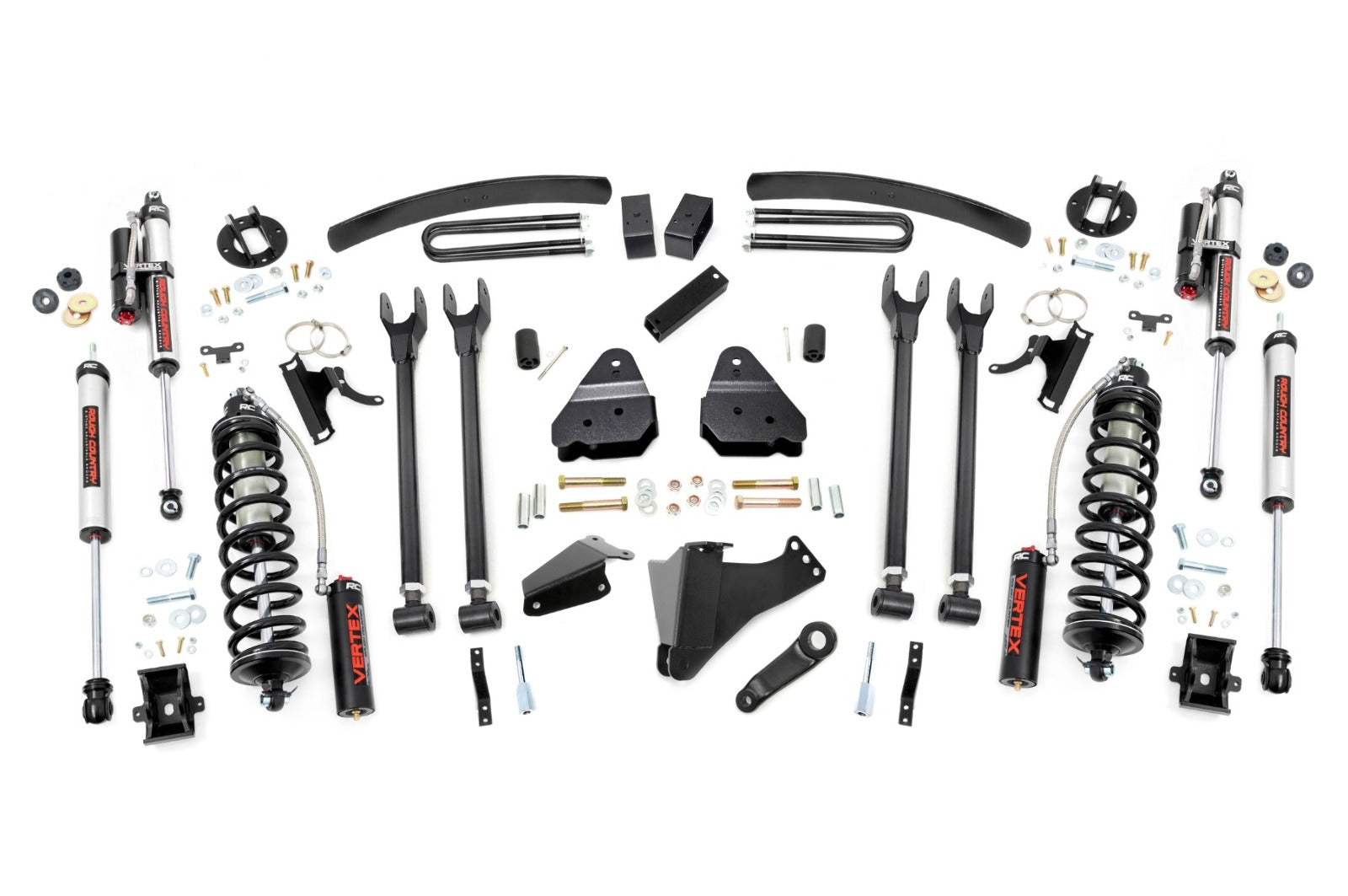 Rough Country 6" Lift Kit Diesel 4 Link C/O Vertex for Ford Super Duty 05-07 -1