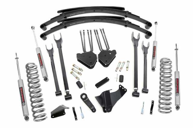 Rough Country for Ford F250 F350 6" 4-Link Susp Lift w/Leaf Packs 05-07 Diesel 582.20