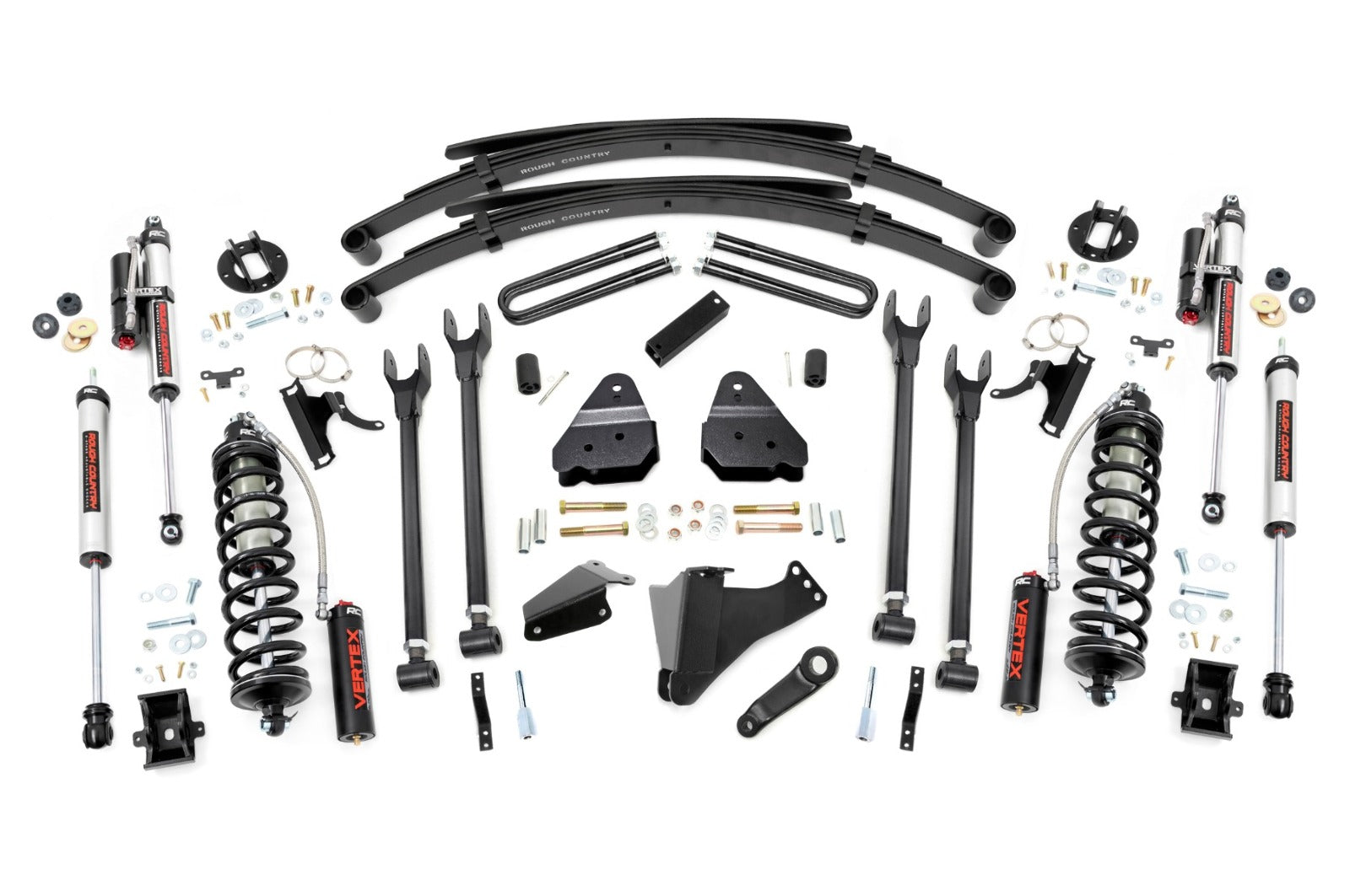 Rough Country 6" Lift Kit 4 Link RR Spring C/O Vertex for Ford SuperDuty 05-07 -1
