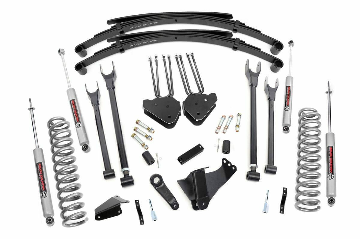Rough Country 6in for Ford 4-Link Suspension Lift System Gas -1