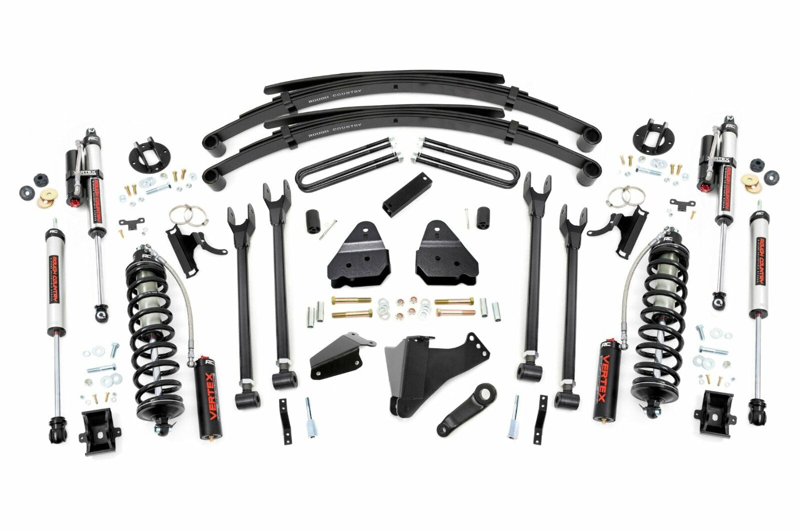 Rough Country 6" Lift Kit 4 Link RR Spring C/O Vertex for Ford SuperDuty 05-07 -1