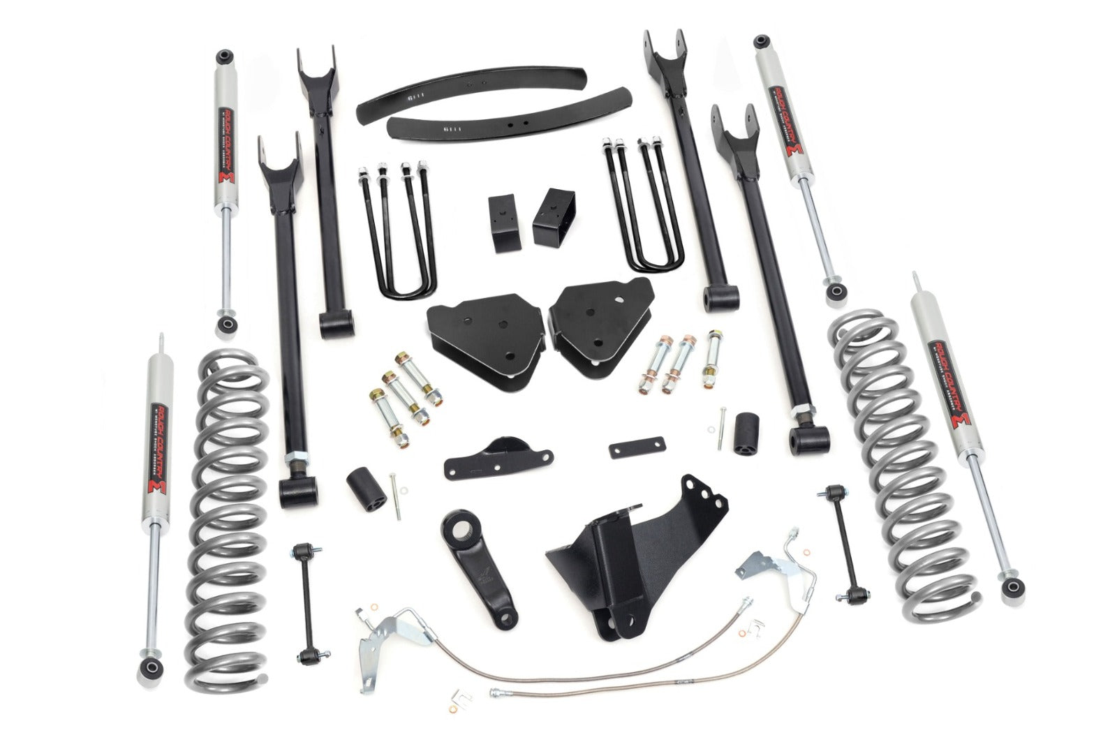 Rough Country 6" Lift Kit Diesel 4 Link M1 For Ford Super Duty 4WD 08-10 -1