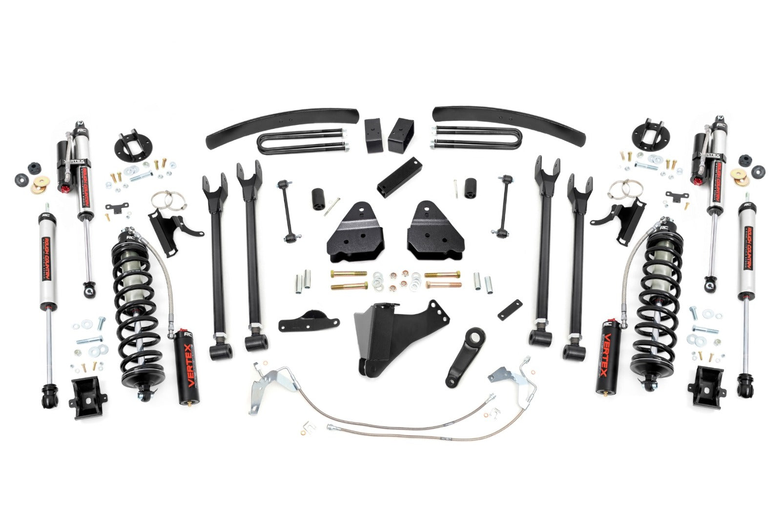 Rough Country 6" Lift Kit Diesel 4 Link C/O Vertex for Ford Super Duty 08-10 -1