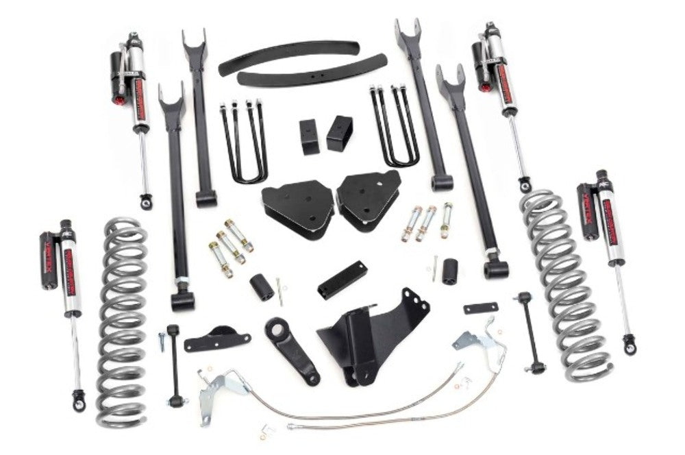 Rough Country 6in for Ford 4-Link Suspension Lift Kit Gas 08-10 Sup uty F250/350