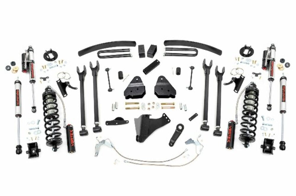 Rough Country 6" Lift Kit Gas 4 Link C/O Vertex for Ford Super Duty 08-10