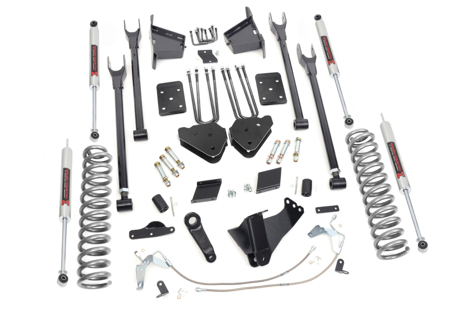 Rough Country 6" Lift Kit 4 Link OVLD M1 For Ford Super Duty 4WD 15-16 -1