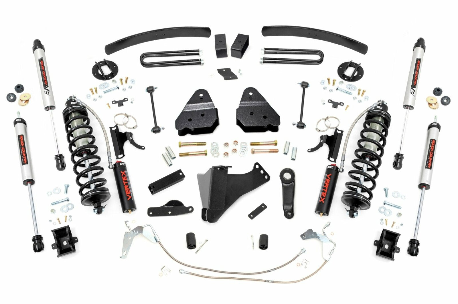 Rough Country 6" Lift Kit Diesel C/O V2 for Ford Super Duty 4WD 2008-2010 -1
