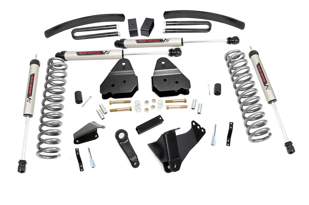 Rough Country 6in for Ford Suspension Lift Kit 05-07 F-250 4WD-Gas-V2 Monotube -1