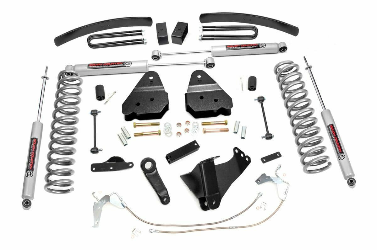 Rough Country 6" Lift Kit Gas For Ford F-250/F-350 Super Duty 4WD 08-10 -1