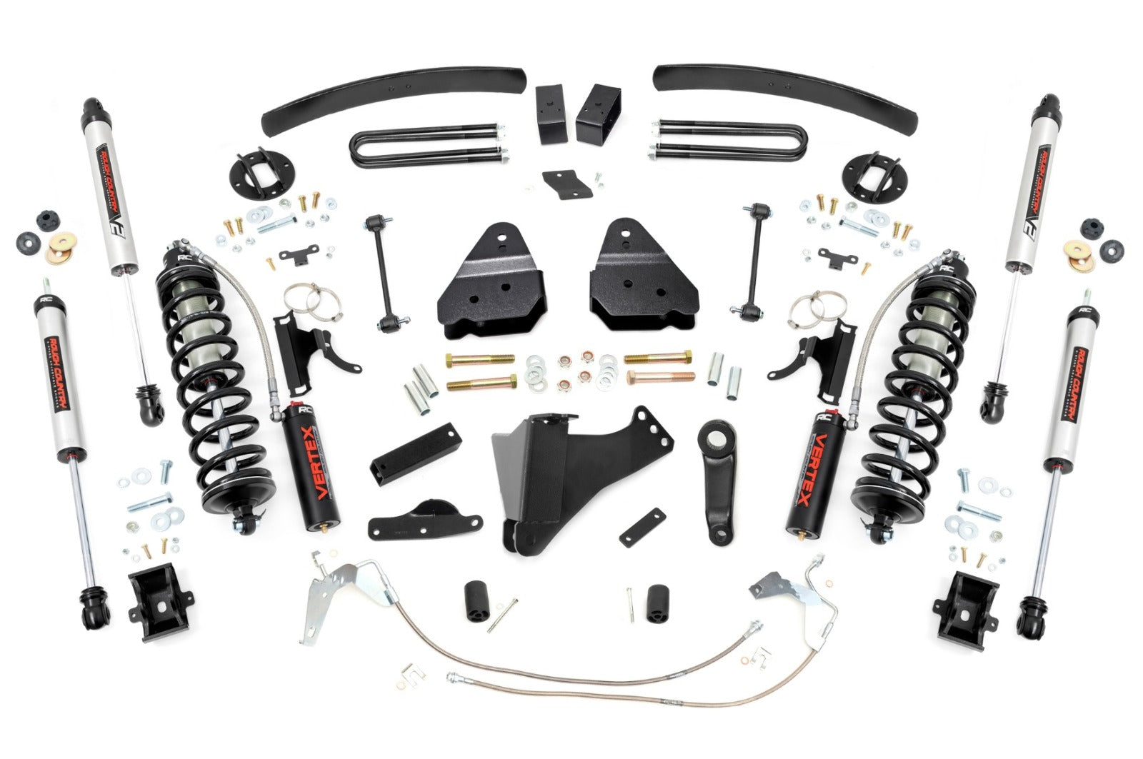 Rough Country 6" Lift Kit Gas C/O V2 for Ford Super Duty 4WD 2008-2010 -1