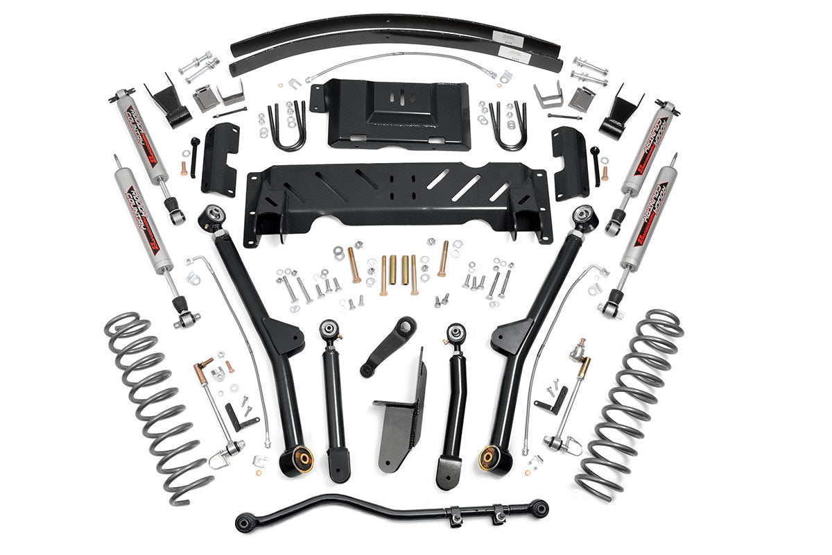Rough Country 4.5in Long Arm Suspension Lift Kit for 84-01 XJ Cherokee-NP242 -2