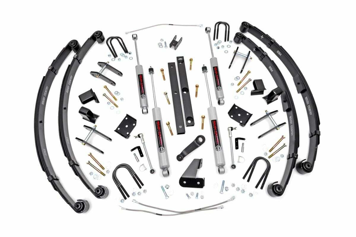 Rough Country 4.5in For Jeep X-series Suspension Lift Kit Power Steering -1