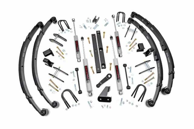 Rough Country 4.5in For Jeep Suspension Lift Kit Power Steering 618.20