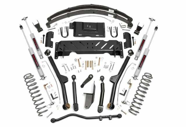 Rough Country 6.5" Long Arm Lift Kit for NP242 Equipped Jeep Cherokee XJ 84-01 61822