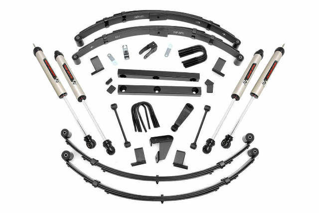 Rough Country 4 Inch Lift Kit V2 Power Steer for Jeep Wrangler YJ 4wd 87-95 62070