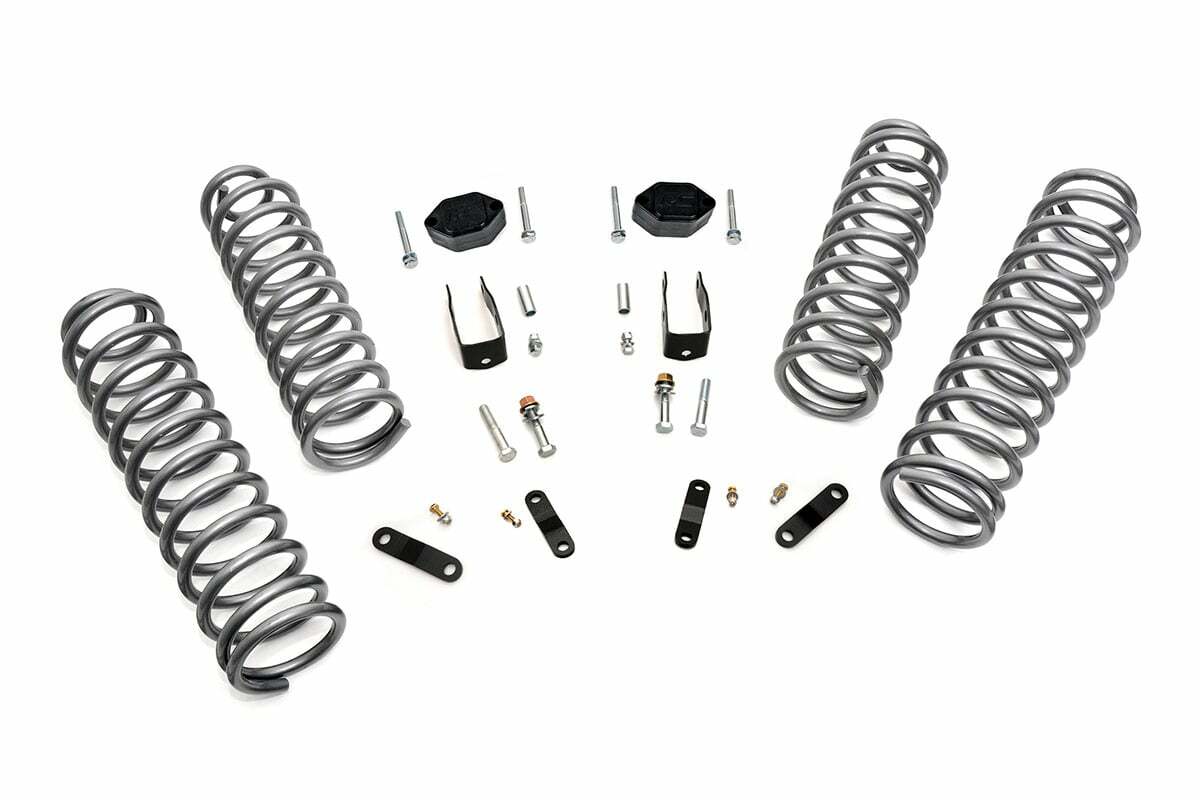 Rough Country 2.5" Susp Lift Kit w/Shock Ext for Jeep Wrangler JK 07-18 2-Dr -1
