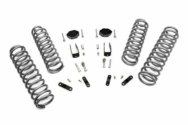 Rough Country 2.5" Susp Lift Kit w/Shock Ext for Jeep Wrangler JK 07-18 2-Dr 624