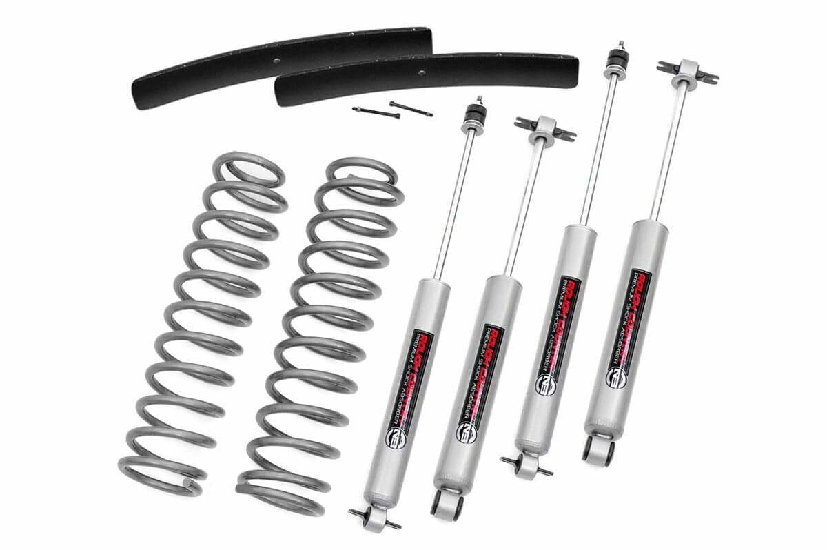 Rough Country 3 inch Lift Kit For Jeep Comanche MJ 2WD/4WD (1986-1992) -1