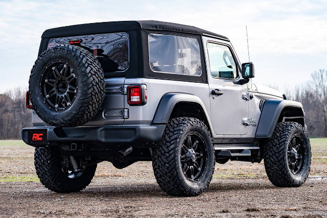 Rough Country 3.5" Lift Kit Stage 2 Coils Adj Arms 18-20 for Wrangler JL-2 dr 62830