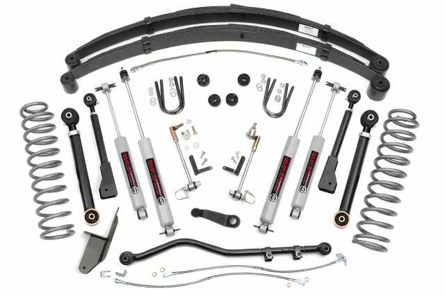 Rough Country 4.5" X-Series Susp Lift Kit w/N3 Shocks fits Cherokee XJ 1984-01 63330