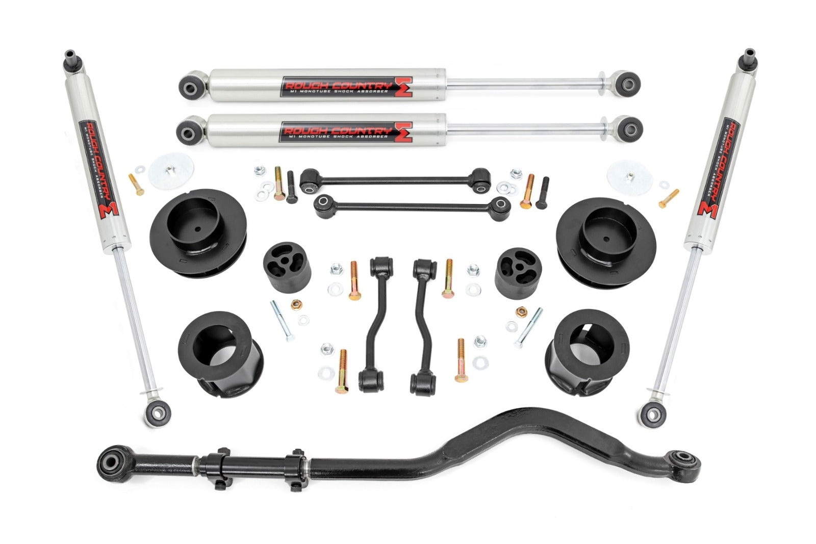 Rough Country 3.5 Inch Lift Kit Spacers M1 for Jeep Gladiator JT 4WD 20-25 -1