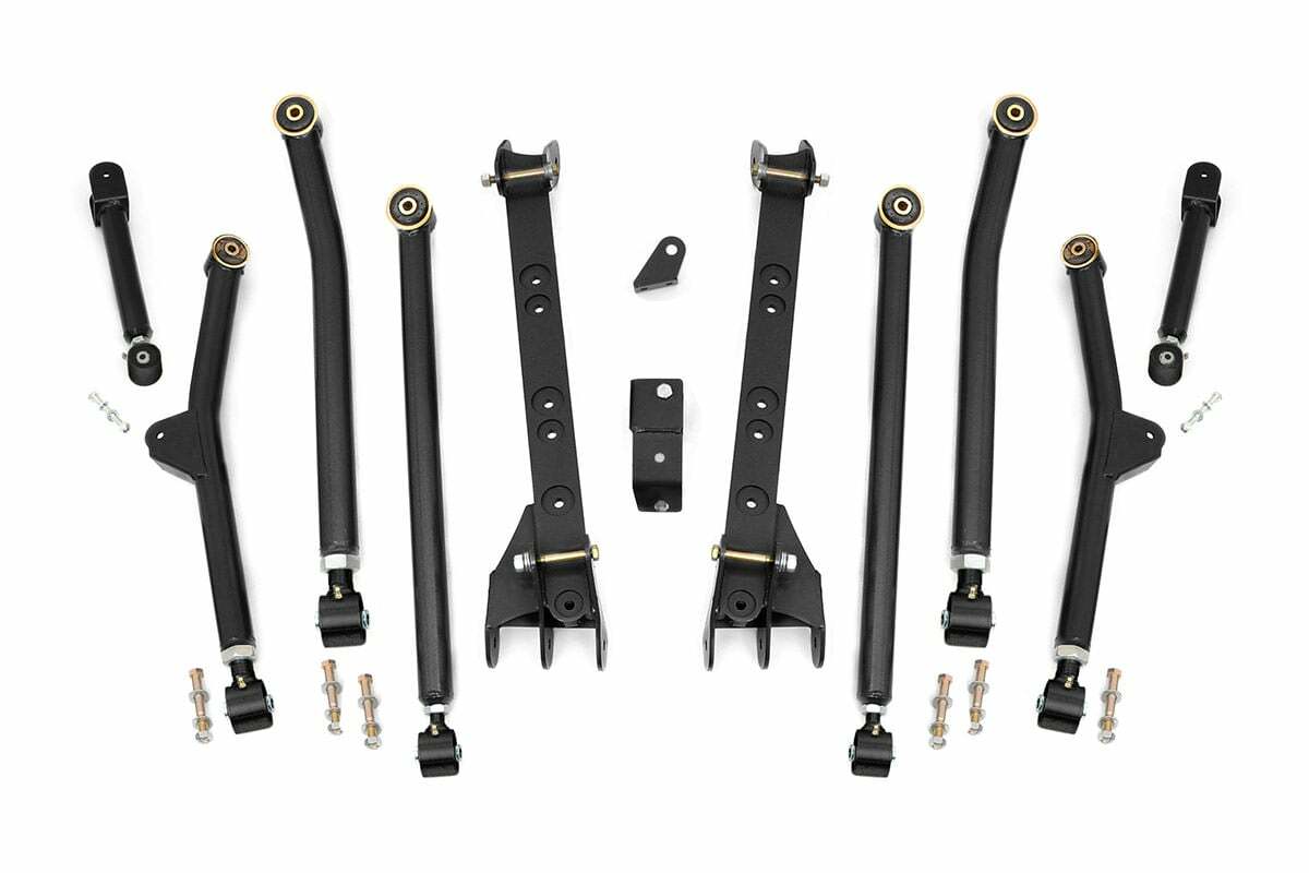 Rough Country 4"-6" Long Arm Upgrade Kit for Wrangler Unlimited LJ 04-06 -1