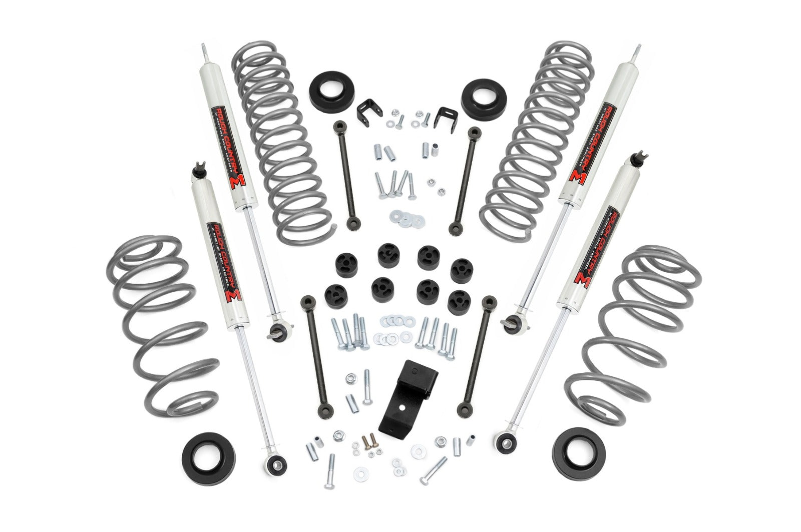 Rough Country 3.25" Lift Kit 4 Cyl M1 For Jeep Wrangler TJ 4WD 97-02 -1