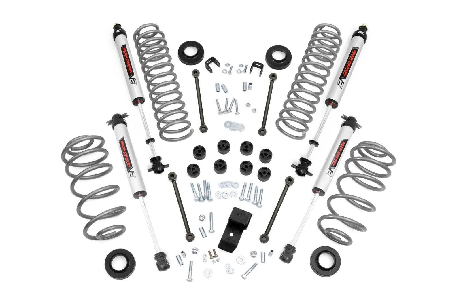 Rough Country 3.25in For Jeep Suspension Lift Kit w/V2 Shocks (4cyl) -1