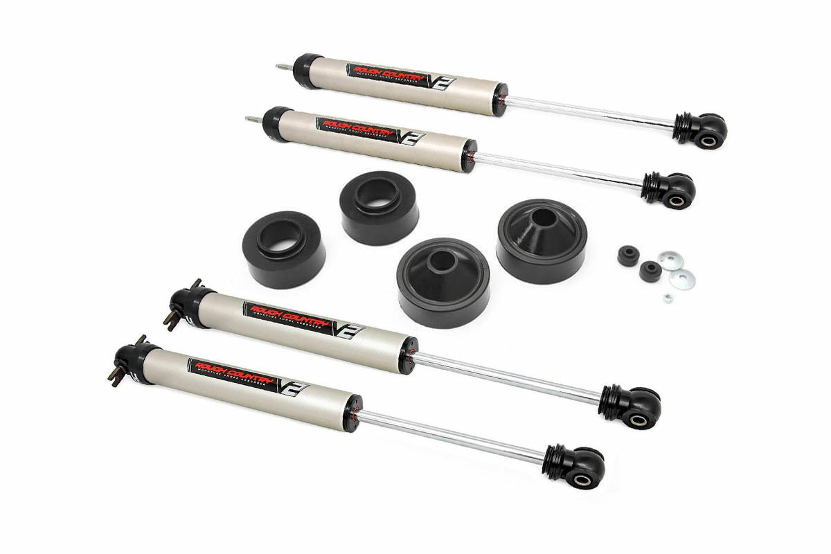 Rough Country 1.75 Inch Lift Kit V2 for Jeep Wrangler JK (2007-2018) -1