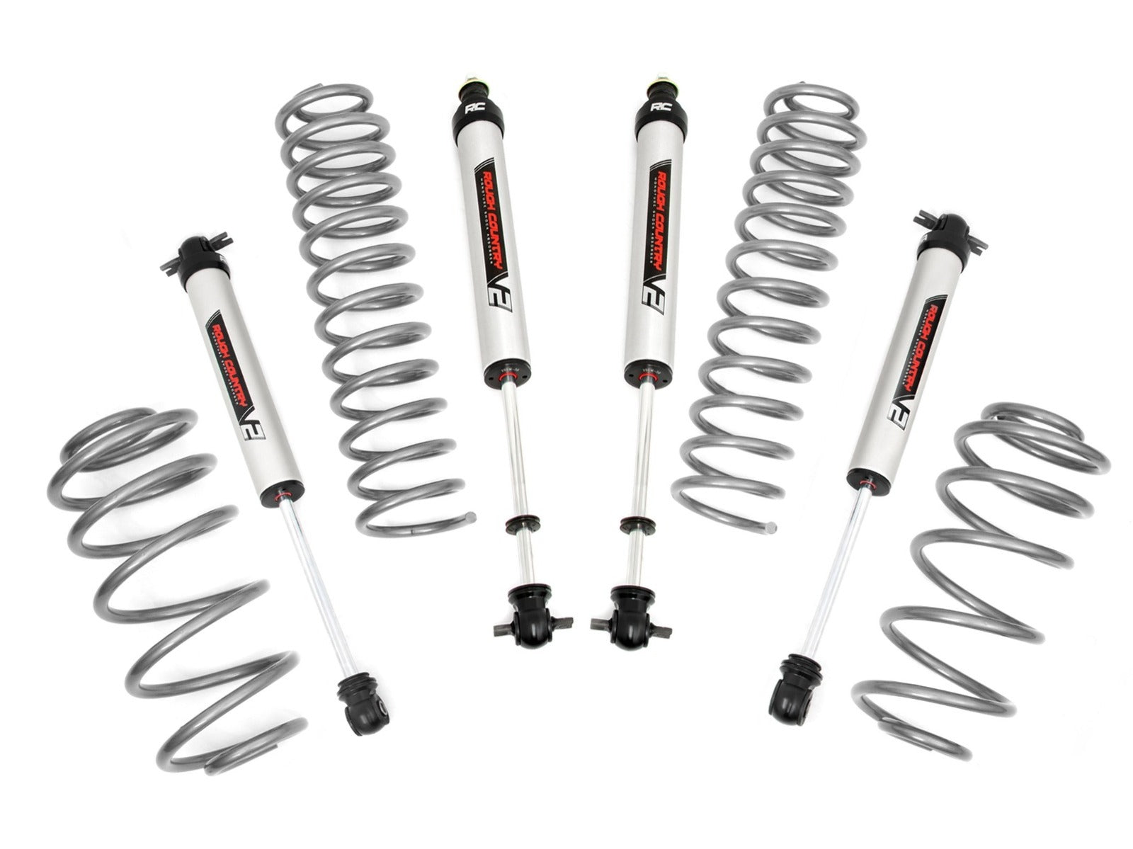 Rough Country 2.5in For Jeep Wrangler TJ Suspension Lift Kit w/V2 Shicks 4cyl