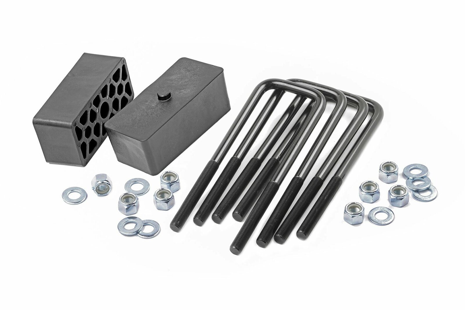 Rough Country 2 Inch Block & U-Bolt Kit for Toyota Tacoma 2WD/4WD 2005-2321 -1