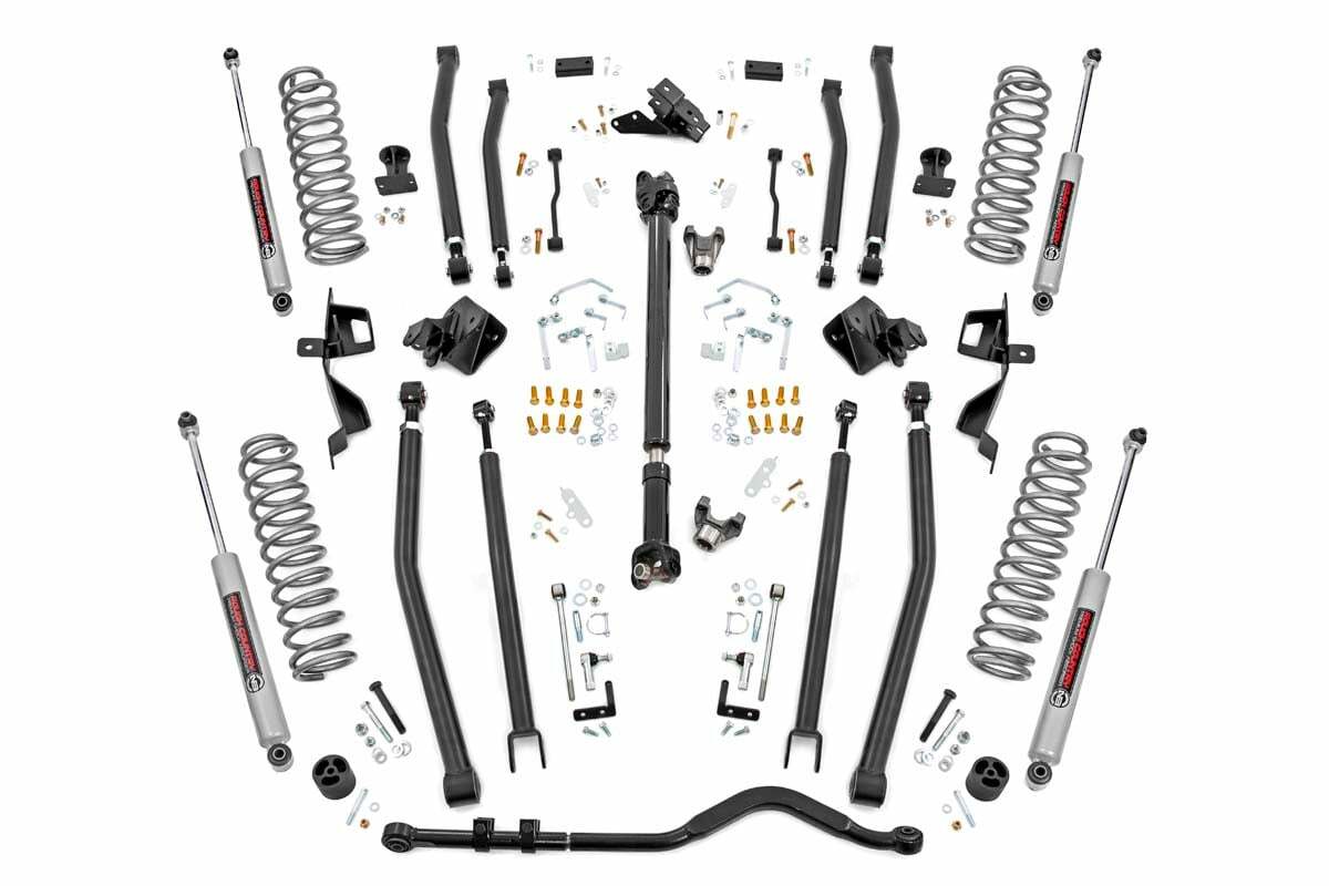 Rough Country 6" Long Arm Suspension Lift Kit for Wrangler JLU 18-19 4-Door -1