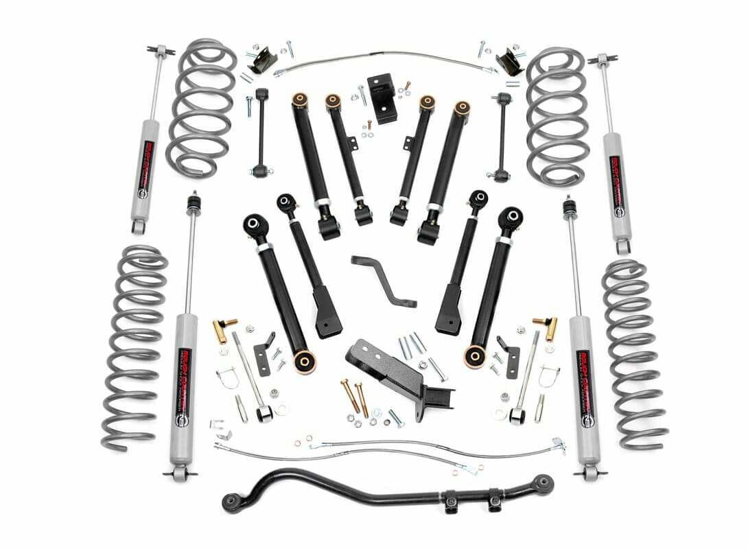 Rough Country 4" X-Series Suspension Lift Kit fits Jeep Wrangler TJ 1997-2006 -1