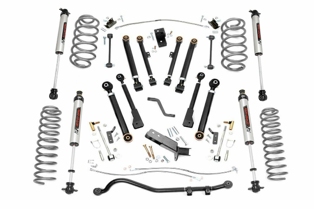 Rough Country 4 Inch Lift Kit X-Series V2 for Jeep Wrangler TJ 4wd (1997-2006) 66171